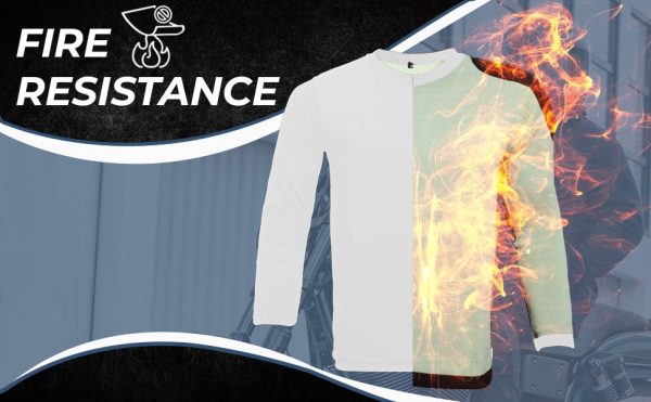 Close-up of fire-resistant Kevlar lining inside motorcycle t shirt