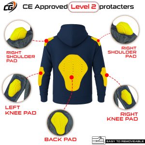 Ultimate Protection Kevlar Motorcycle Hoodie with CE Level 2 Armor Unisex Street Bike Jacket